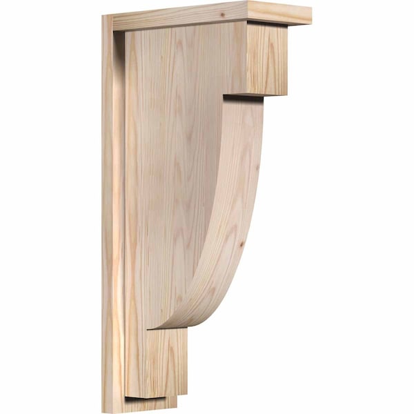 Ekena Millwork Alpine Smooth Corbel w/Backplate, Douglas Fir, 5 1/2"W x 12"D x 24"H COR06X12X24ALP01SDF - main